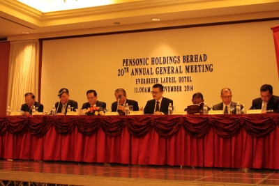 Pensonic Annual General meeting 2014