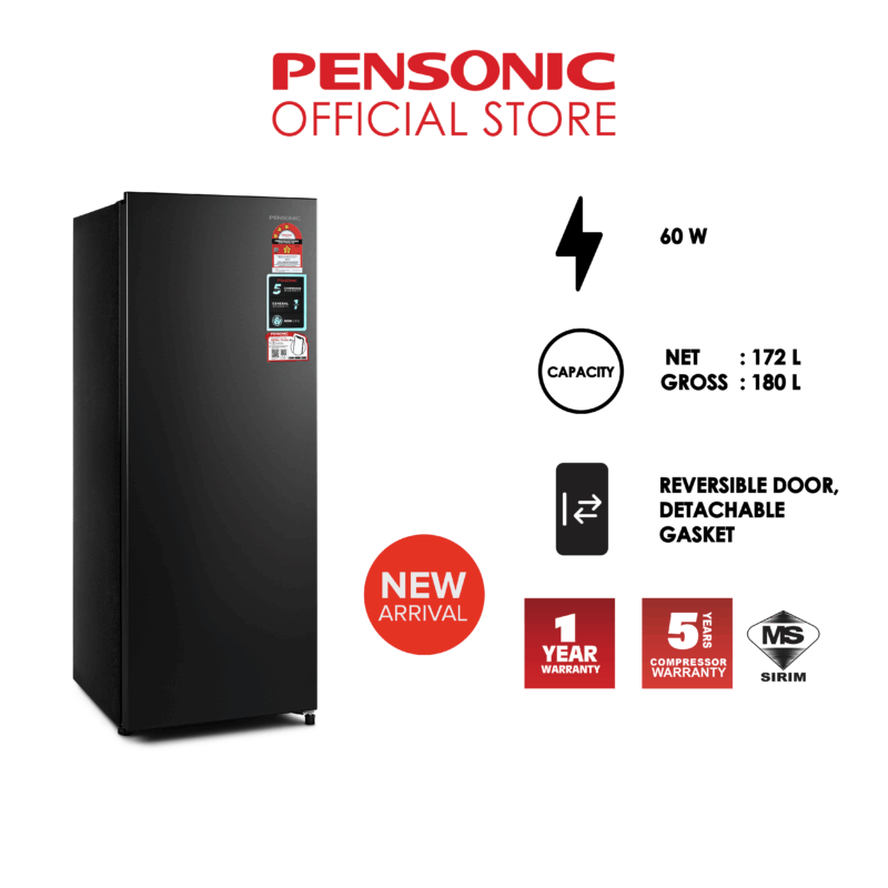 Pensonic 1 Door Refigerator | PRS-1800