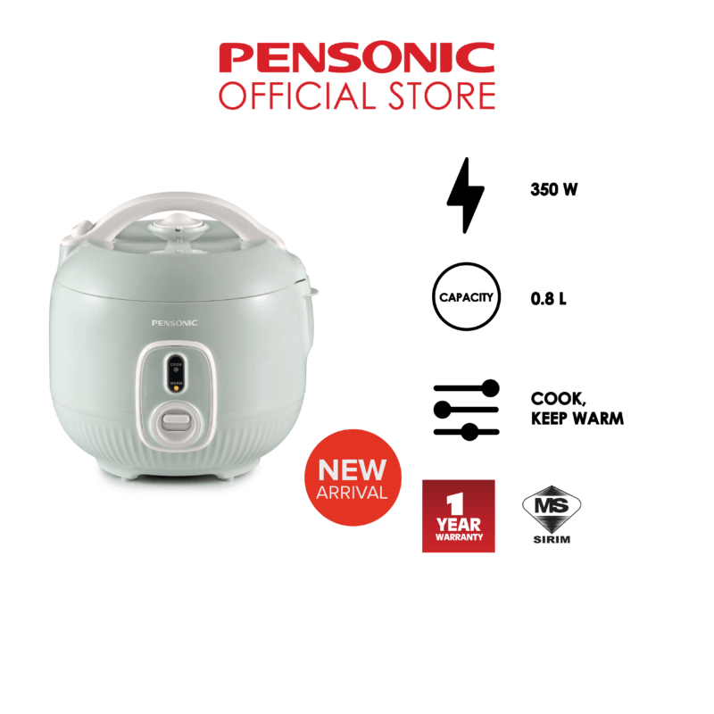 Pensonic Jar Rice Cooker 0.8L | PSR-802G