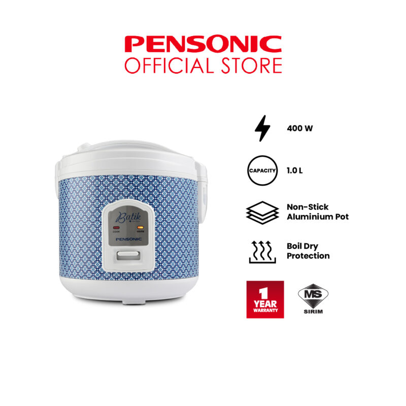 [ NEW ] Pensonic Batik Series Rice Cooker (1.0L) | PSR 1005B
