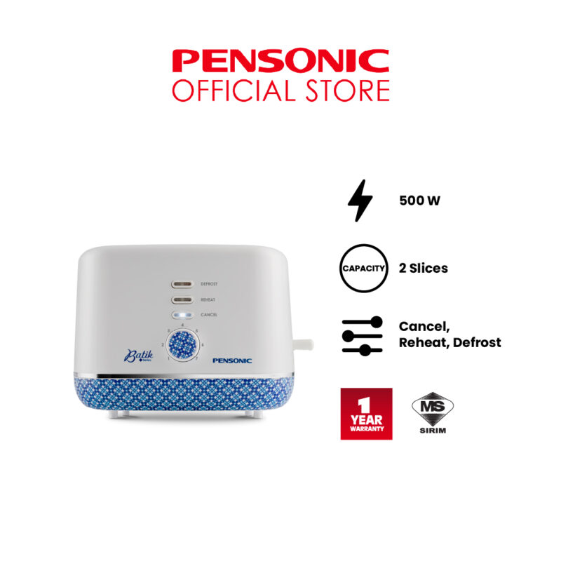 [ NEW ] Pensonic Batik Series Toaster | PT-9300B