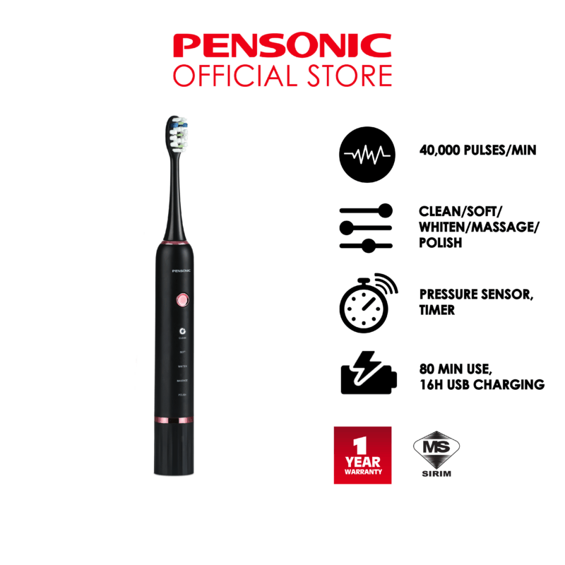 [ NEW ] Pensonic Livelle Bripro Plus Series Sonic Toothbrush | STWS9001RGB