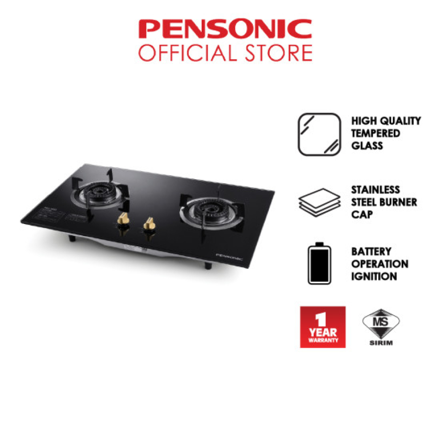 Pensonic Flexible Base Built-In Gas Hob (2 Burners) | PGH-424G